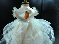 20 inch doll white satin dress bk